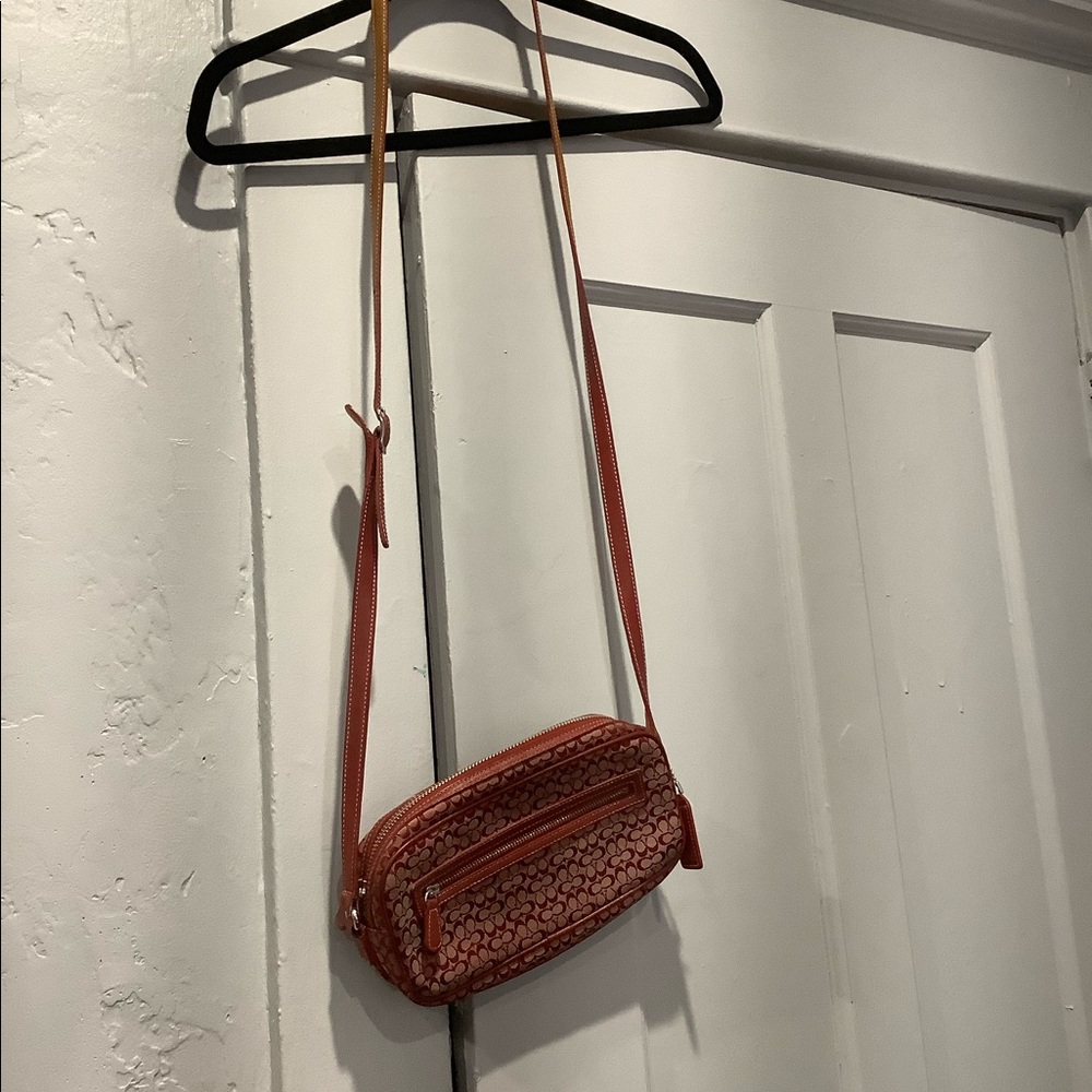 Red Coach crossbody